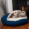 Show in main carousel: Snoozer Pet Products Microsuede Round Cozy Cave Dog Bed, Sapphire, Small slide 1 of 5