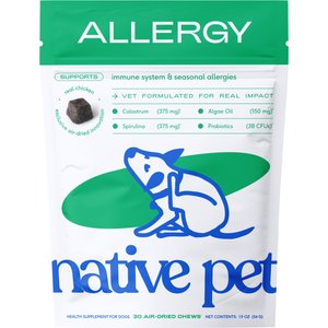Native Pet Allergy & Immune Chews Allergy Relief Supplement for Dogs, 30 count