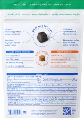 Show full view: Native Pet Allergy & Immune Chews Allergy Relief Supplement for Dogs, 120 count slide 3 of 9