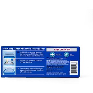 Fresh Step Products Drawstring Scented Litter Box Liner, 7 count, Large
