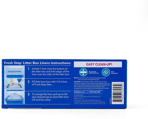 Show full view: Fresh Step Products Drawstring Scented Litter Box Liner, 7 count, Large slide 2 of 9