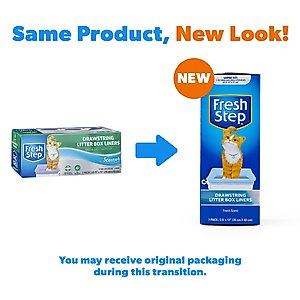 Fresh Step Products Drawstring Scented Litter Box Liner, 7 count, Large