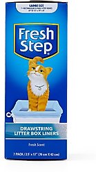 Fresh Step Products Drawstring Scented Litter Box Liner, 7 count, Large