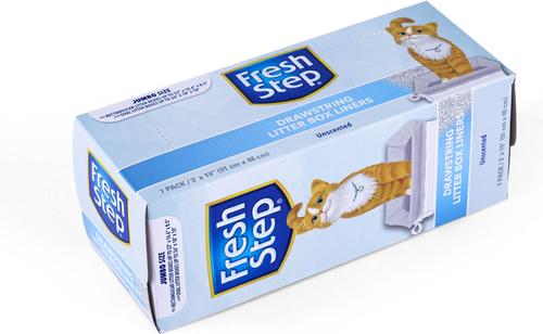 Show full view: Fresh Step Products Drawstring Litter Box Liner, 7 count, Jumbo, Unscented slide 4 of 9