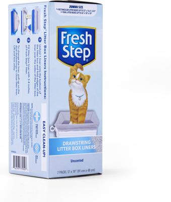Show full view: Fresh Step Products Drawstring Litter Box Liner, 7 count, Jumbo, Unscented slide 3 of 9