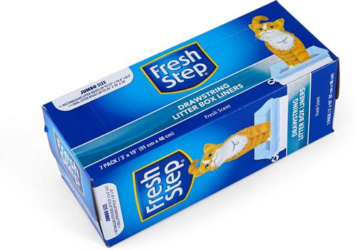 Show full view: Fresh Step Products Drawstring Scented Litter Box Liner, 7 count, Jumbo slide 4 of 9