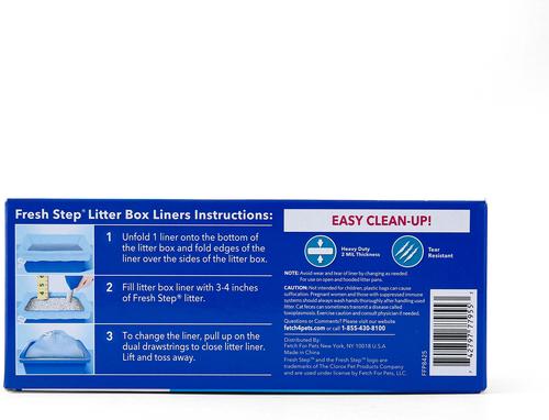 Show full view: Fresh Step Products Drawstring Scented Litter Box Liner, 7 count, Jumbo slide 2 of 9