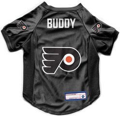 Littlearth NHL Personalized Stretch Dog & Cat Jersey, Philadelphia Flyers, X-Large