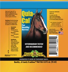 Finish Line Quia-Cal Calming Paste Horse Supplement, 0.5-oz syringe slide 2 of 3