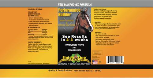 Show full view: Finish Line Performance Builder Butterscotch Flavor Liquid Horse Supplement, 30-fl oz bottle slide 2 of 5