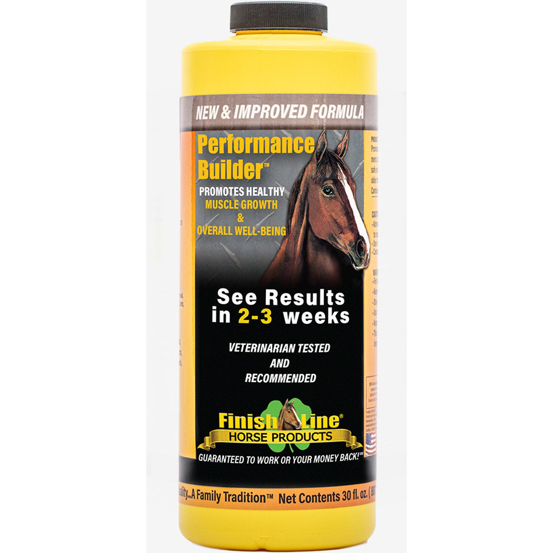 Finish Line Performance Builder Butterscotch Flavor Liquid Horse Supplement, 30-fl oz bottle