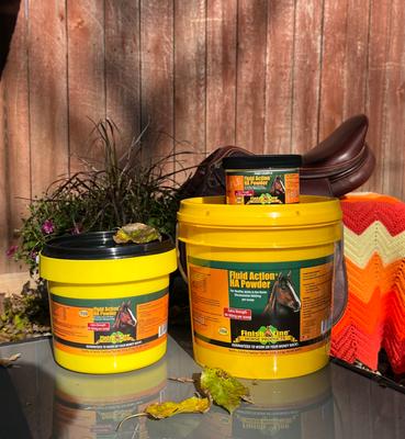 Show full view: Finish Line Fluid Action Hyaluronic Acid Powder Joint Support Powder Horse Supplement, 4.8-lb tub slide 4 of 6