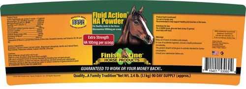 Show full view: Finish Line Fluid Action Hyaluronic Acid Powder Joint Support Powder Horse Supplement, 2.4-lb tub slide 3 of 5