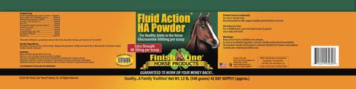 Show full view: Finish Line Fluid Action Hyaluronic Acid Powder Joint Support Powder Horse Supplement, 1.2-lb tub slide 3 of 5