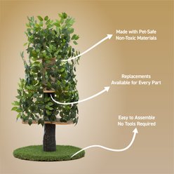 On2Pets 60-in Large Round Modern Cat Tree, Green slide 2 of 7