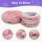 Show in main carousel: RYPetmia Donut Tunnel Bed Foldable Cat Plush Toy, Pink slide 4 of 10