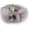 Show in main carousel: RYPetmia Donut Tunnel Bed Foldable Cat Plush Toy, Brown slide 1 of 10