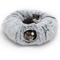 Show in main carousel: RYPetmia Donut Tunnel Bed Foldable Cat Plush Toy, Grey slide 1 of 10