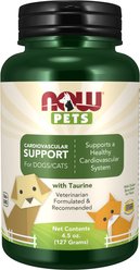 NOW Pets Cardiovascular Support Dog & Cat Supplement, 4.5-fl oz bottle