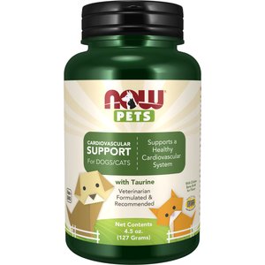 NOW Pets Cardiovascular Support Dog & Cat Supplement, 4.5-fl oz bottle