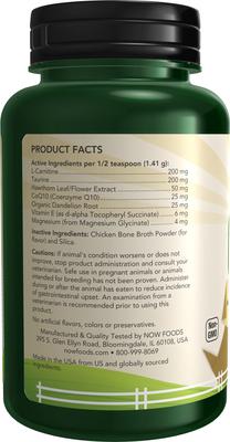 Show full view: NOW Pets Cardiovascular Support Dog & Cat Supplement, 4.5-fl oz bottle slide 4 of 9