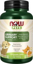 NOW Pets Urinary Support Dog & Cat Supplement, 90 count