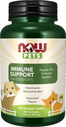 NOW Pets Immune Support Dog & Cat Supplement, 90 count