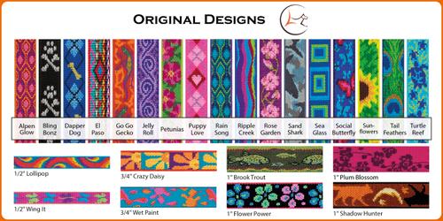 Show full view: LupinePet Original Designs Crazy Daisy Nylon Standard Dog Collar, Small: 9 to 14-in neck, 3/4-in wide slide 5 of 7