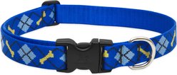 LupinePet Dapper Dog Dog Collar, Medium: 12 to 20-in neck, 1-in wide