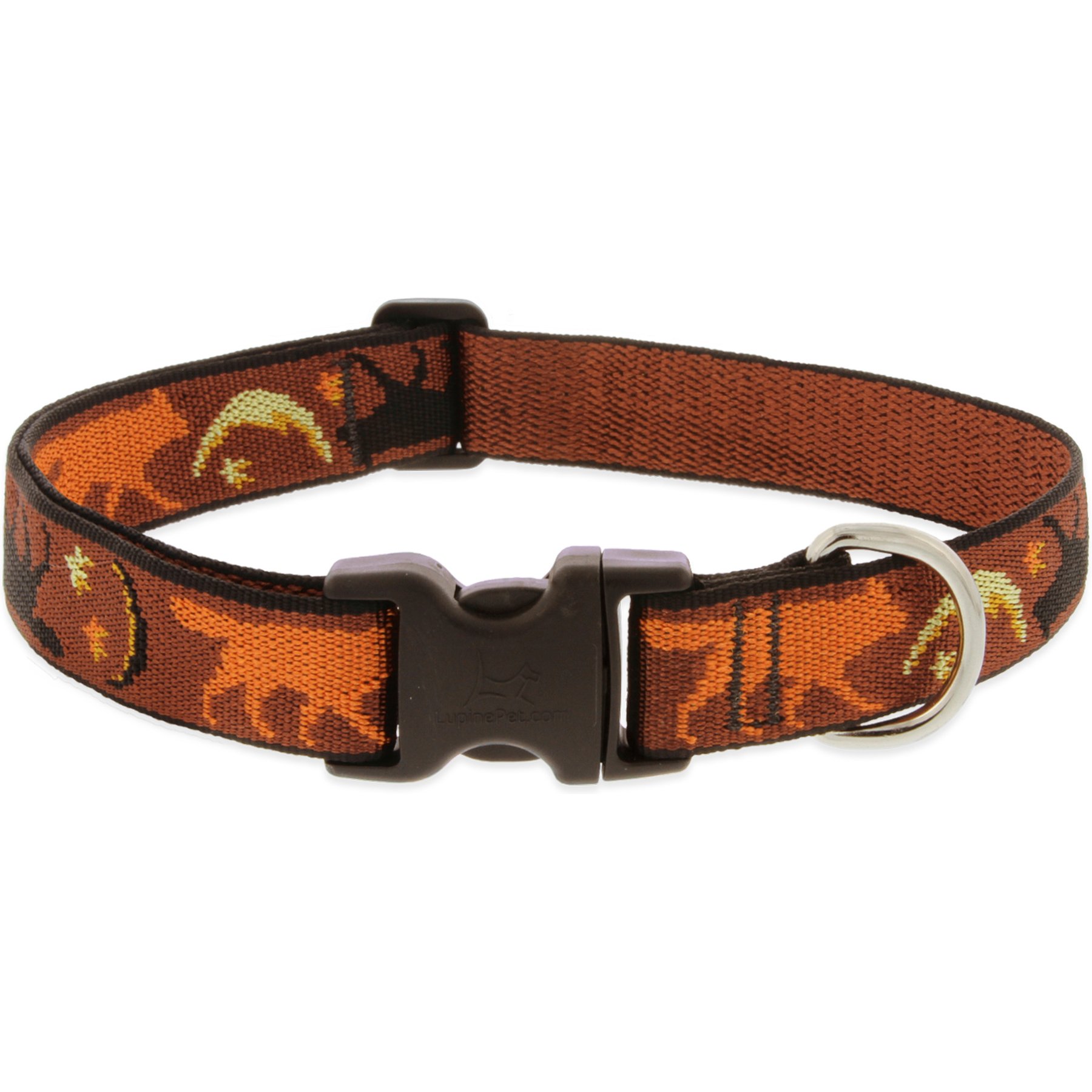 LupinePet Shadow Hunter Dog Collar, Large: 16 to 28-in neck, 1-in wide