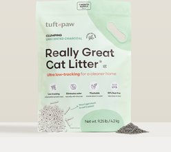 tuft + paw Really Great Cat Litter Unscented Low-Tracking, Flushable Tofu Cat Litter, 9.25-lb bag