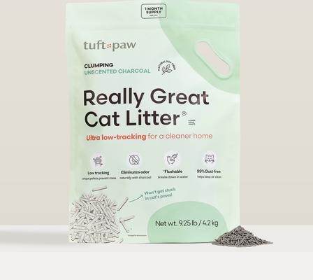 Tuft and Paw Really Great Cat Litter Unscented product bag