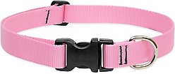 LupinePet Basic Solid Dog Collar, Pink, Large: 16 to 28-in neck, 1-in wide