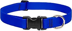 LupinePet Basic Solid Dog Collar, Blue, Large: 16 to 28-in neck, 1-in wide