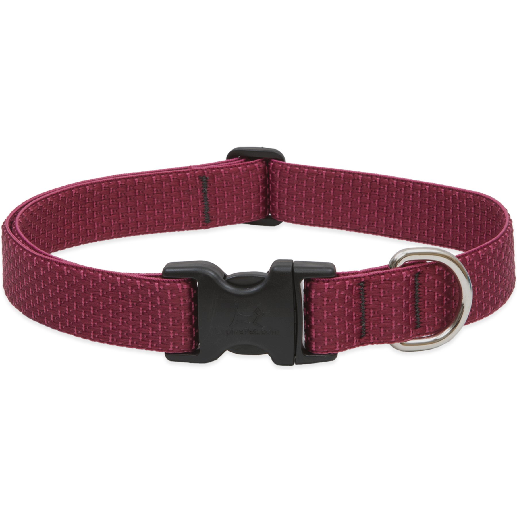 LupinePet Eco Dog Collar, Berry, Large: 16 to 28-in neck, 1-in wide