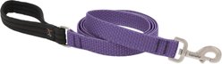 LupinePet ECO Recycled Dog Padded Handle Dog Leash, Lilac, Regular: 4-ft long, 1-in wide