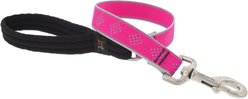 LupinePet Reflective Diamonds Padded Handle Dog Leash, Pink Diamond, Short: 2-ft long, 1-in wide slide 1 of 5