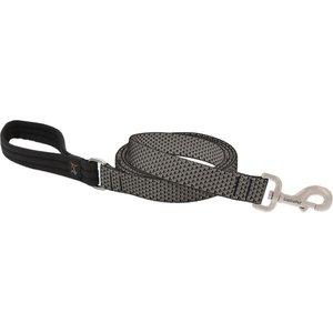 LupinePet ECO Recycled Dog Padded Handle Dog Leash, Granite, Regular: 6-ft long, 1-in wide