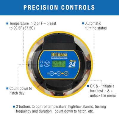 Show full view: Brinsea Maxi 24 Advance Automatic 24 Egg Incubator, Yellow slide 3 of 9