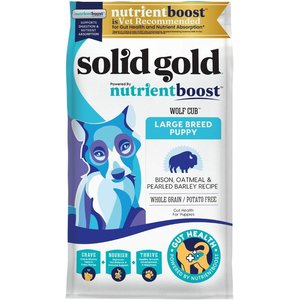 Solid Gold Large Breed Puppy Gut Health Real Bison & Oatmeal Whole Grain Dry Dog Food