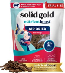 Solid Gold Complete & Balanced Beef Recipe Air Dried Dog Food Topper, 4-oz pouch