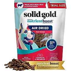 Solid Gold Complete & Balanced Beef Recipe Air Dried Dog Food Topper, 4-oz pouch