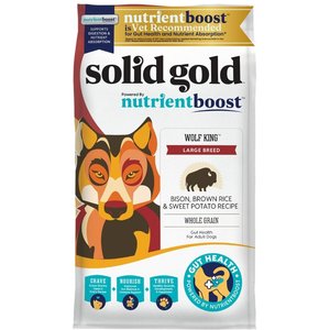 Solid Gold Large Breed Puppy Gut Health Real Bison & Oatmeal Whole Grain Dry Dog Food