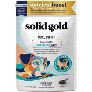 Solid Gold Gut Health Grain-Free Nutrient Absorption & Digestion Dog Food Topper, 16-oz bag