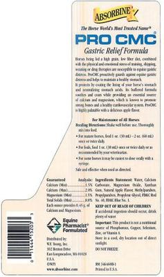 Show full view: Absorbine PRO CMC Gastric Relief Horse Supplement, 64-fl oz slide 2 of 4