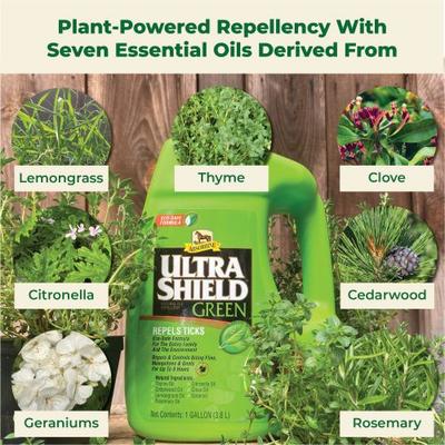 Show full view: Absorbine UltraShield Green All-Natural Fly & Insect Repellent Horse & Dog Spray, 128-fl oz bottle slide 4 of 6