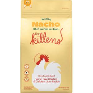 Made by Nacho Cage-Free Chicken, Chicken Liver & Bone Broth Recipe Kittens Dry Cat Food, 2-lb bag