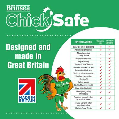 Show full view: Brinsea ChickSafe Eco Automatic Chicken Coop Door Opener & Door Kit slide 6 of 8