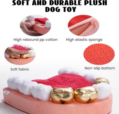 Show full view: Nocciola Teeth Enrichment Crinkle Snuffle Mat Squeaky Dog Toy, 11 count slide 3 of 10