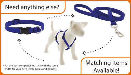 Show full view: LupinePet Waterproof BioThane Adjustable Dog Harness, Brick Red, Medium: 14 to 24-in chest, 3/4-in wide slide 6 of 8